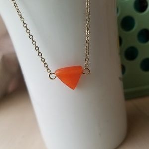 3/$15 Boutique triangle stone necklace